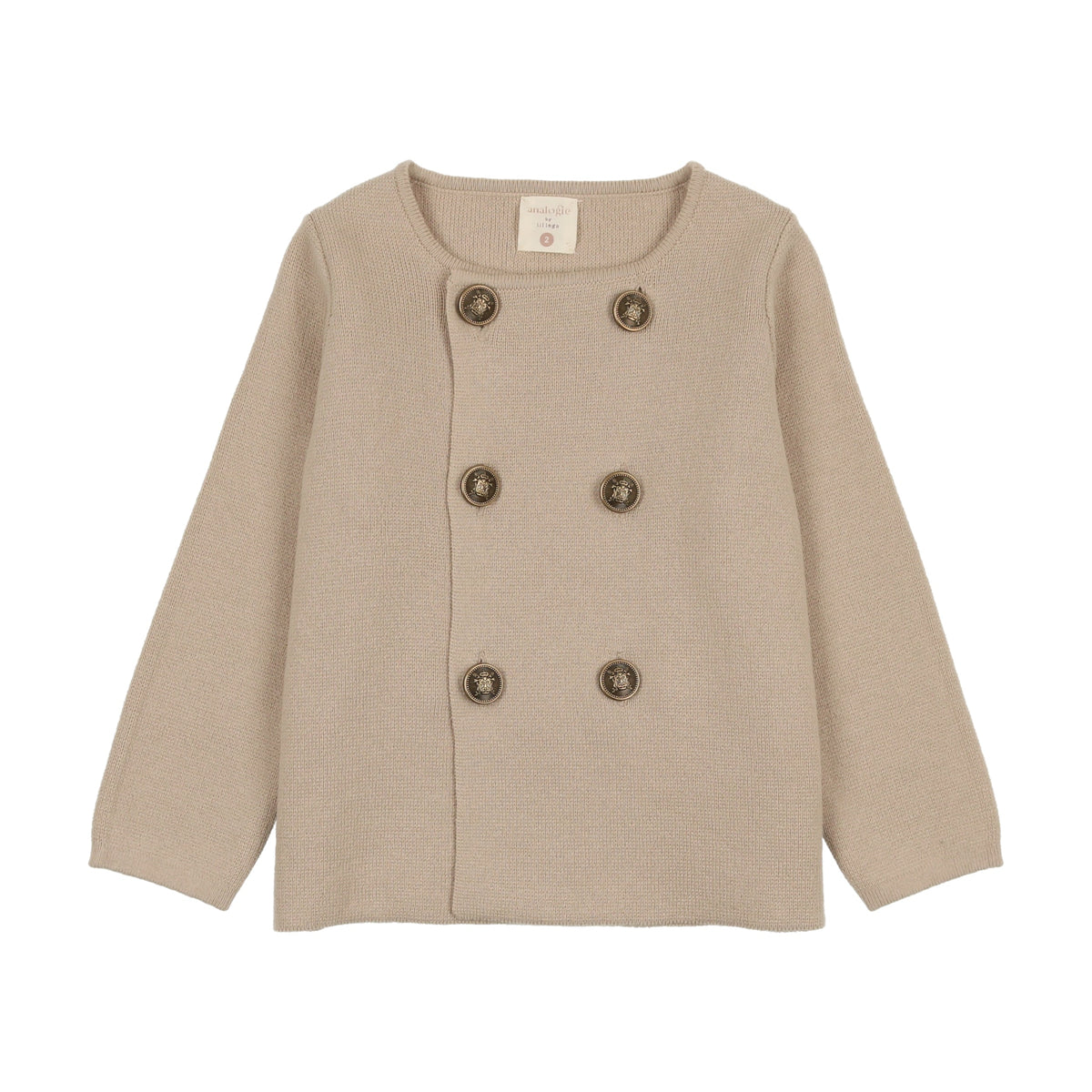 Analogie Crest Knit Blazer - Dark Gray main image 0