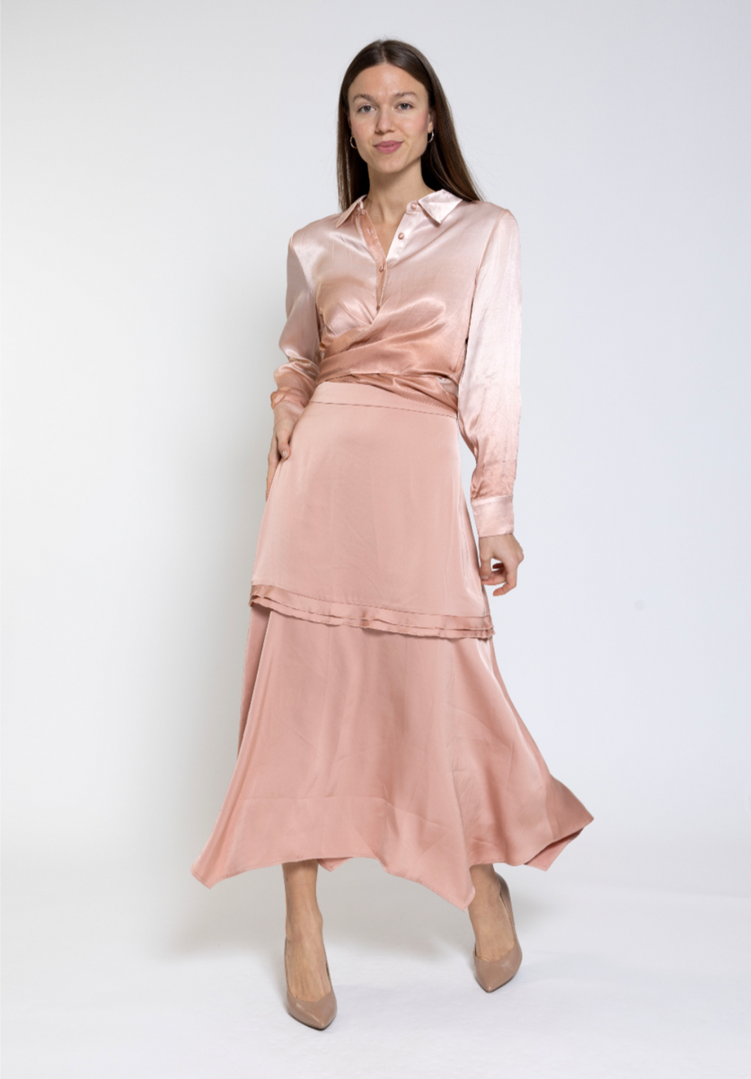 Harper Satin Center Ruffle Set – Hats to Hose