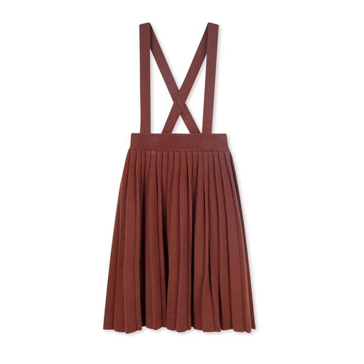 Mauve Knit Pleated Skirt