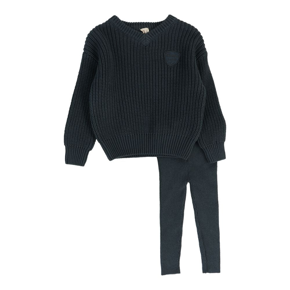 Analogie Boys Knit Emblem Set - Shrub Green (Signature Collection) main image 1