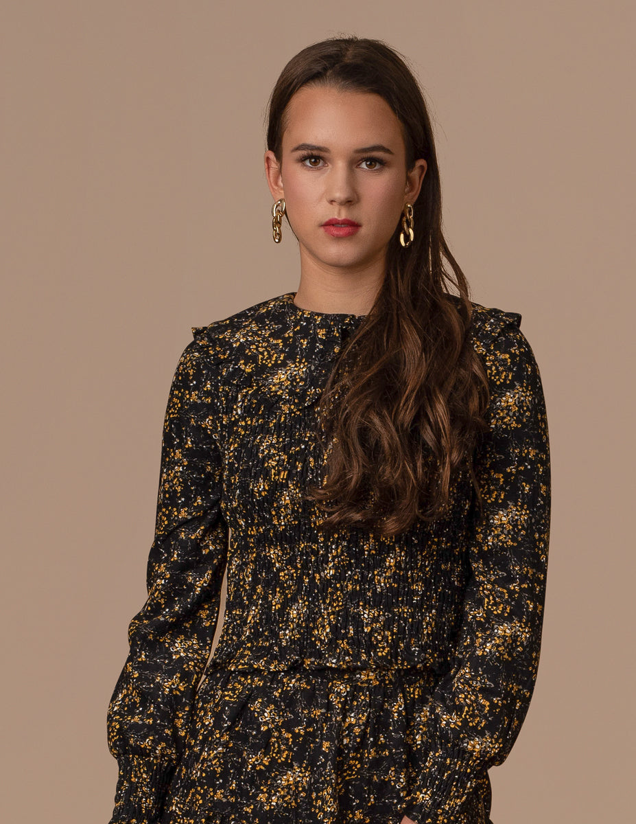 Smoked Tie-back Dress-Honeyseed main image 1