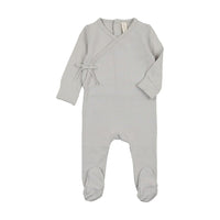 Lilette Brushed Cotton Wrapover Footie & Beanie