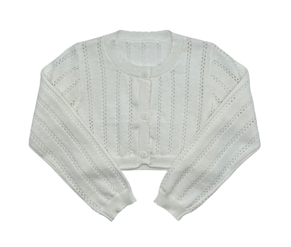 BZZY Pointelle Girls Cardigan