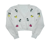 BZZY Tulip Cardigan & Linen Jumper Set
