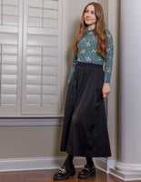 Lilac Corduroy Pocket Skirt