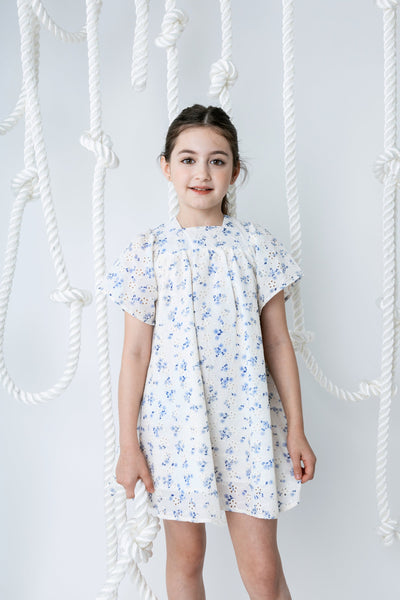 Noma Printed Eyelet Dress