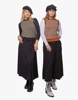 Lilac Round Neck Houndstooth Vest