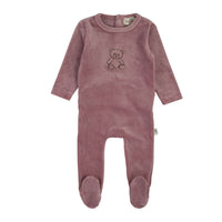 Bondoux Teddy Soft Velour Footie