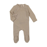 Lilette Brushed Cotton Wrapover Footie & Beanie