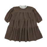 Bondoux Knit Corduroy Combo Dress