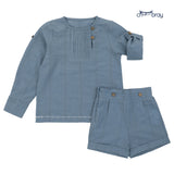 Chambray Azure Boys Set