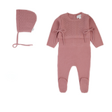 Rompp Vest Knit Footie & Bonnet