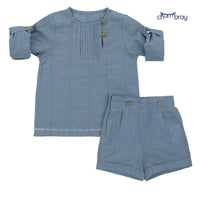 Chambray Azure Boys Set