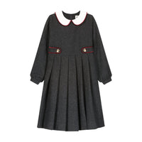 La Nina Wool Pleated Dress