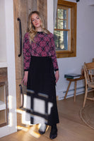 La Nina Plaid Mohair Sweater