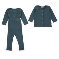 Bondoux  Overalls & Cardigan - 3 Pc