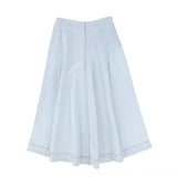 Bamboo Denim Flair Maxi Skirt