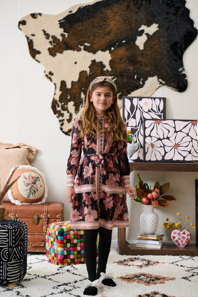 Porter Chiffon Floral Print Dress