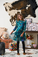 Porter Tulle Floral Print Dress