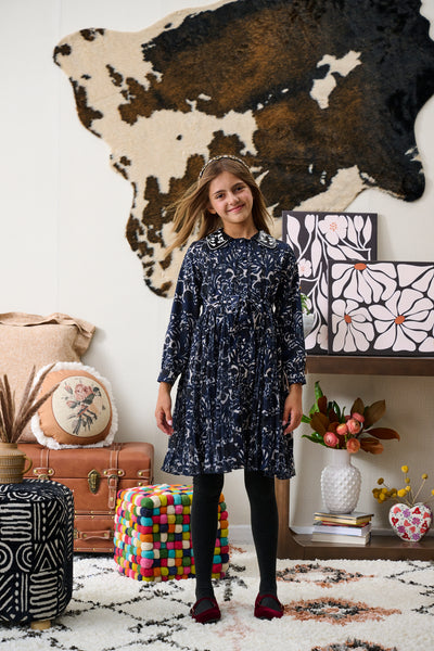 Porter Beaded Neck Dress