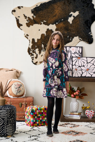 Porter Printed Belt Dress