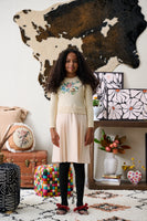 Porter Dress With Embroidered Sweater