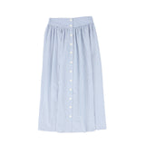 Valentina Striped Poplin Maxi Skirt