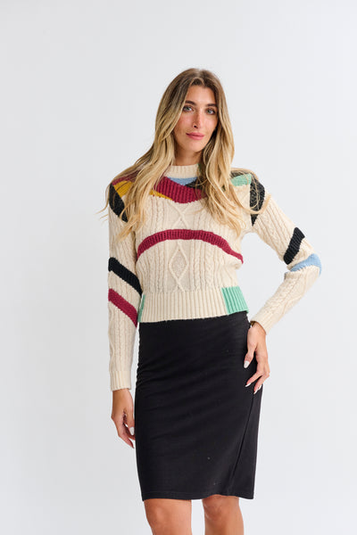 OOTD Multi Knit Sweater