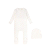 Bebe Joiee Ribbed Hot Air Balloon Footie & Hat