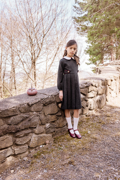 wool pleated dress Merino Wool Pleated Sweater Dress