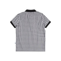 Pockets & Pleats Gingham Polo