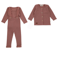 Bondoux  Overalls & Cardigan - 3 Pc