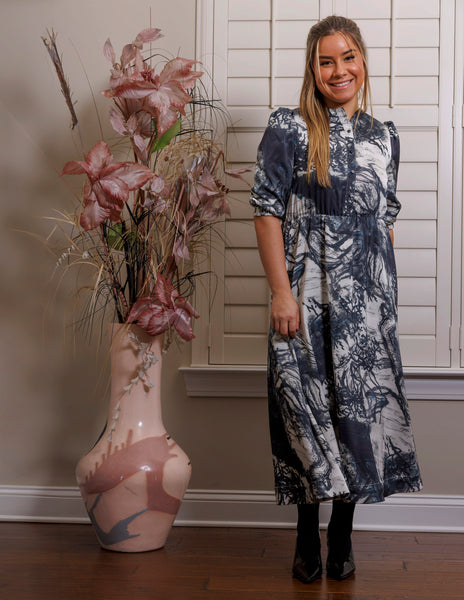 Lilac Printed Dress