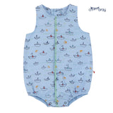 Chambray Nautical Boys Romper