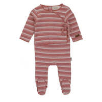 Bondoux Multicolored Striped Wrap Footie