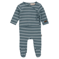 Bondoux Multicolored Striped Wrap Footie