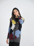 Birt UK Color Block Print Cardigan