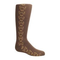 Zubii Textured Heart/Bow Knee Sock