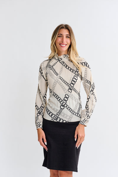 Parcelle Pleated Chains Top