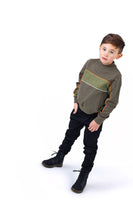 Pin Cord Boys Army Top