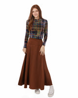 Ba6 Plaid Mockneck