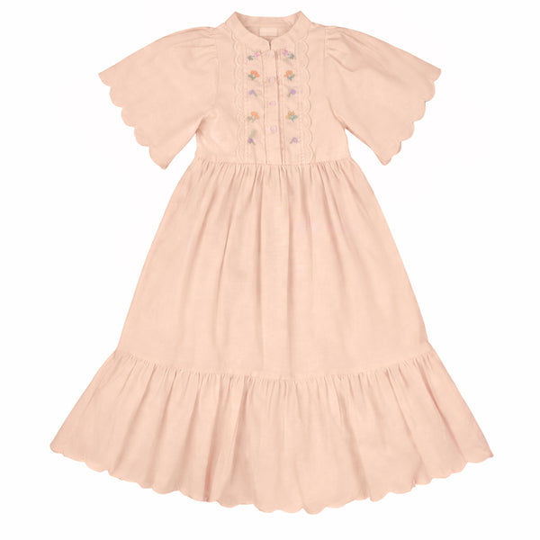 green emerald velvet dress Baltic Born Womens Mirabel Eyelet Midi Dress | White + Green