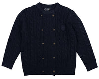 Belati Cable Double Breasted  Emblem Sweater