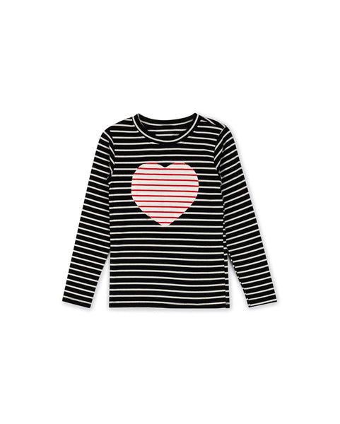 Cabana Stripe Heart Tshirt