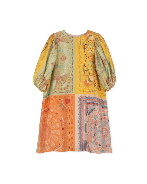 Papillom Floral Painted Printed Dress