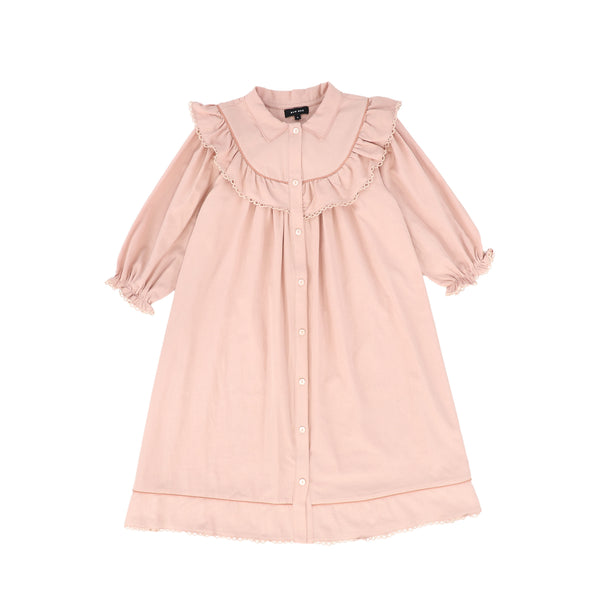 Bamboo Cotton Contrast Trim Dress Bamboo Cotton Contrast Trim Dress