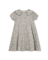 One Child Square Collar Floral Dress