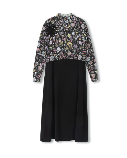 Minimal Printed and Pop Up Flower Slip Dress