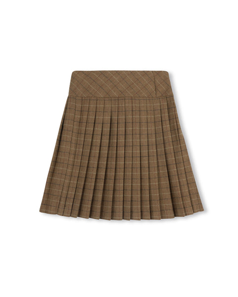 Lilou Loft Plaid Pleated Skirt