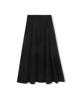 Vibe Ponti Paneled Midi Skirt